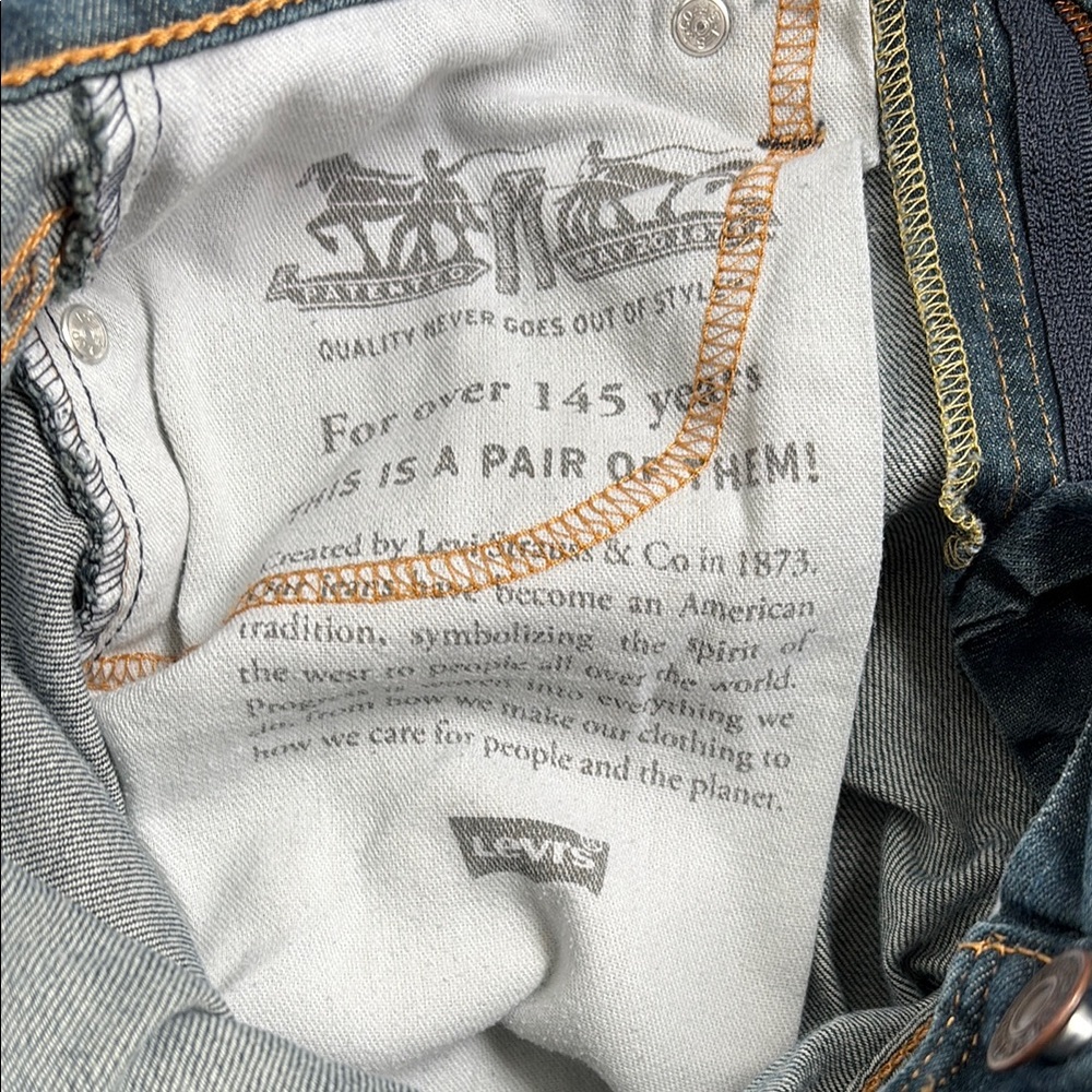 Levi’s Blue Straight-Leg Jeans with Regular Fit size Unisex 28x32 - Picture 11 of 11